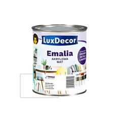 Емаль акрилова LuxDecor матова біла 0,75 л - фото