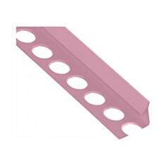 Уголок для плитки ТИС внутренний 9 мм розовый - фото