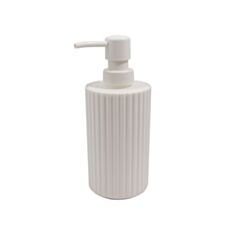 Дозатор для жидкого мыла Arino Grezzo White пластик белый - фото