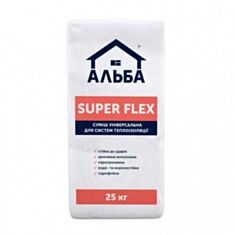 Клей універсальний теплоізоляційний Альба Super Flex 25 кг - фото