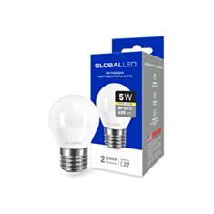 Лампа світлодіодна Global LED 1-GBL-141 G45 F 5W 3000K 220V E27 AP - фото