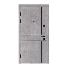 Двері вхідні Булат K-8 540/249 Wawestone gray/білий 85*205 см ліві - фото