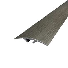 Порог алюминиевый Алюсервис ПАС-1308 ламинированный скрытый крепеж 39*5,4 мм 90 см дуб сонома серый - фото