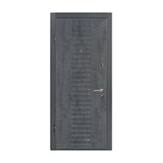 Двері металеві Міністерство Дверей ПК-163 Антрацит царга шато 96*205 см ліві - фото