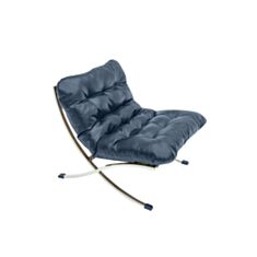 Кресло мягкое Leonardo Rombo синее - фото