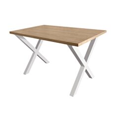 Стол обеденный Металл-Дизайн Тайм 115*75 см дуб античный/белый - фото