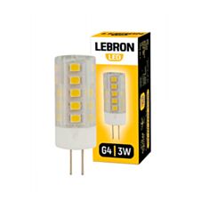 Лампа светодиодная Lebron LED L-G4 3W G4 3300K 280Lm угол 360° - фото