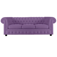 Диван Честерфілд розкладний фіолетовий - фото