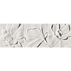 Плитка Imola Ceramica Antigua Nimphea 20W mix декор 20*20 см біла - фото