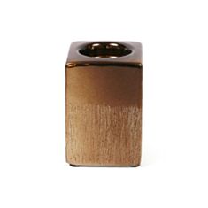 Подсвечник керамический BonaDi 501-G15 9 см коричневый - фото