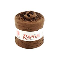Лента рафия Bolis коричневая - фото