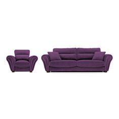 Комплект м`яких меблів Річард фіолетовий - фото