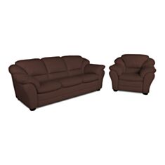 Комплект мягкой мебели Милан коричневый - фото