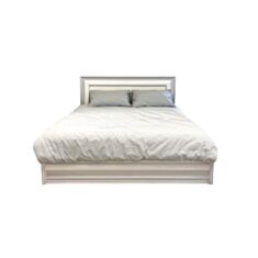 Ліжко Скай С-2 160*200 біле/срібло - фото