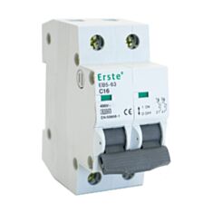 Автоматичний вимикач Erste Electric EB5-63 6кА 2P 25A - фото