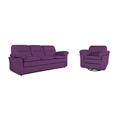 Комплект м'яких меблів Сан-Ремо фіолетовий - фото