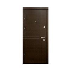 Двери металлические Министерство Дверей ПК-180/161 Венге горизонт темный/Царга венге 86*205 левые - фото