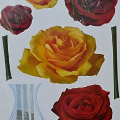 Наклейка декоративная АРТ-декор №32 Розы новые - фото