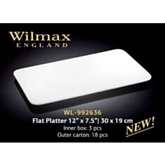 Блюдо плоское прямоугольное Wilmax 992636 30*19 см - фото
