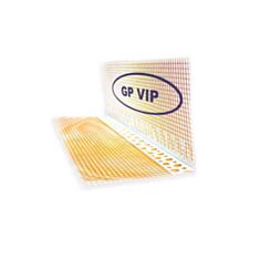 Уголок пластиковый перфорированный Галич Профиль GP VIP с стеклосеткой 10*10 мм 3 м - фото