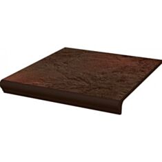 Клінкерна плитка Paradyz Semir brown сходинка 30*33 см - фото