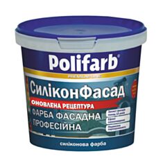 Фасадная краска силиконовая Polifarb Силиконфасад New белая 14 кг - фото