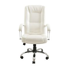 Крісло для керівників Richman Альберто хром біле - фото
