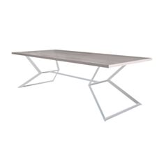 Стіл обідній Метал-Дизайн Кредо 160*100 см аляска/білий - фото