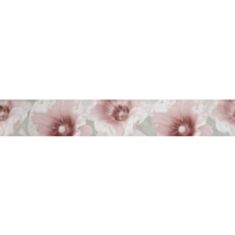 Плитка Opoczno Creamy Fantasy Flower фриз 7*45 см сіра - фото