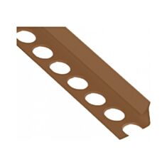 Уголок для плитки ТИС внутренний 9 мм коричневый - фото