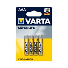 Батарейка Varta SuperLife R03 AAA Zinc-Carbon 1,5V 4 шт - фото