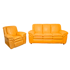 Комплект м'яких меблів Boston помаранчевий - фото