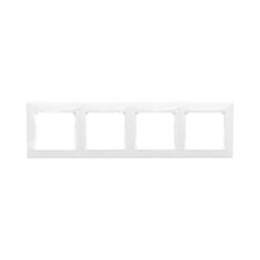 Рамка четырехместная Legrand Valena 774454 горизонтальная белая - фото