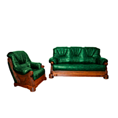 Комплект мягкой мебели 5030 зеленый - фото