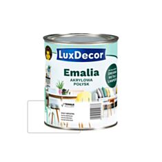 Емаль акрилова LuxDecor глянцева біла 0,75 л - фото