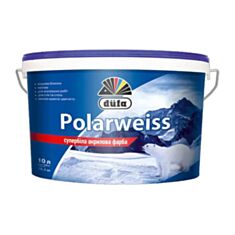 Интерьерная краска акриловая Dufa Polarweiss D605 матовая супербелая 7 кг - фото
