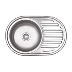 Кухонна мийка Kroner KRP-Dekor 7750 0,6 мм 77*50 см декор - фото