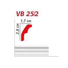 Багет потолочный Viva Style VB25 28*17 мм 2 м - фото