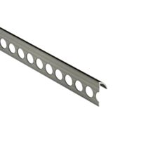 Профиль для плитки Алюсервис ПАС-1304 ПЛ30 внешний угол 27*13,7 мм 90 см серебряный - фото