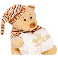 Плед Arya Lovely Bear / Coffee детский + игрушка 75 * 75 - фото