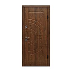 Двері металеві Міністерство Дверей Vinorit ПО-08 Дуб темний 86*205 см праві - фото