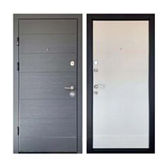 Двері металеві Міністерство Дверей ПК-202 Еліт Дуб грифель/Дуб пломбір 96*205 ліві - фото