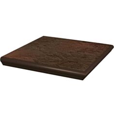 Клінкерна плитка Paradyz Semir brown сходинка кут 33*33 см - фото
