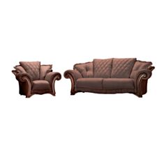 Комплект м'яких меблів Mayfair коричневий - фото
