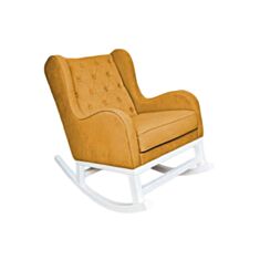 Кресло качалка Майа желтое - фото