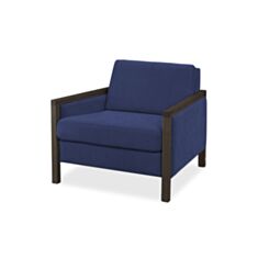 Кресло DLS Магнум Wood синее - фото