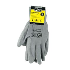  Перчатки рабочие WERK WE2145H с полиуретановым покрытием серые - фото