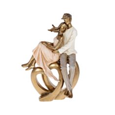 Статуетка декоративна BonaDi Закохані серця K07-114 23,5 см - фото