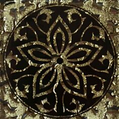 Плитка Grand Kerama Tako Дамаск декор 8*8 см золота - фото