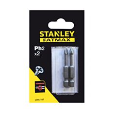 Набор насадок викрутних Stanley STA62161-XJ PH2 50 мм 2 шт - фото